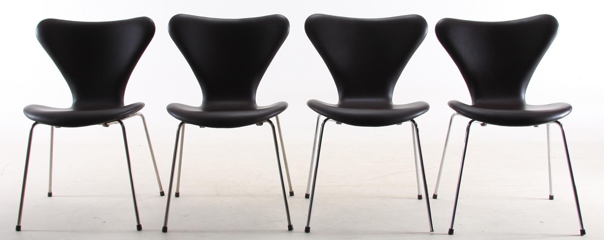 STOLAR, 4 st, "Sjuan", Arne Jacobsen, Fritz Hansen.