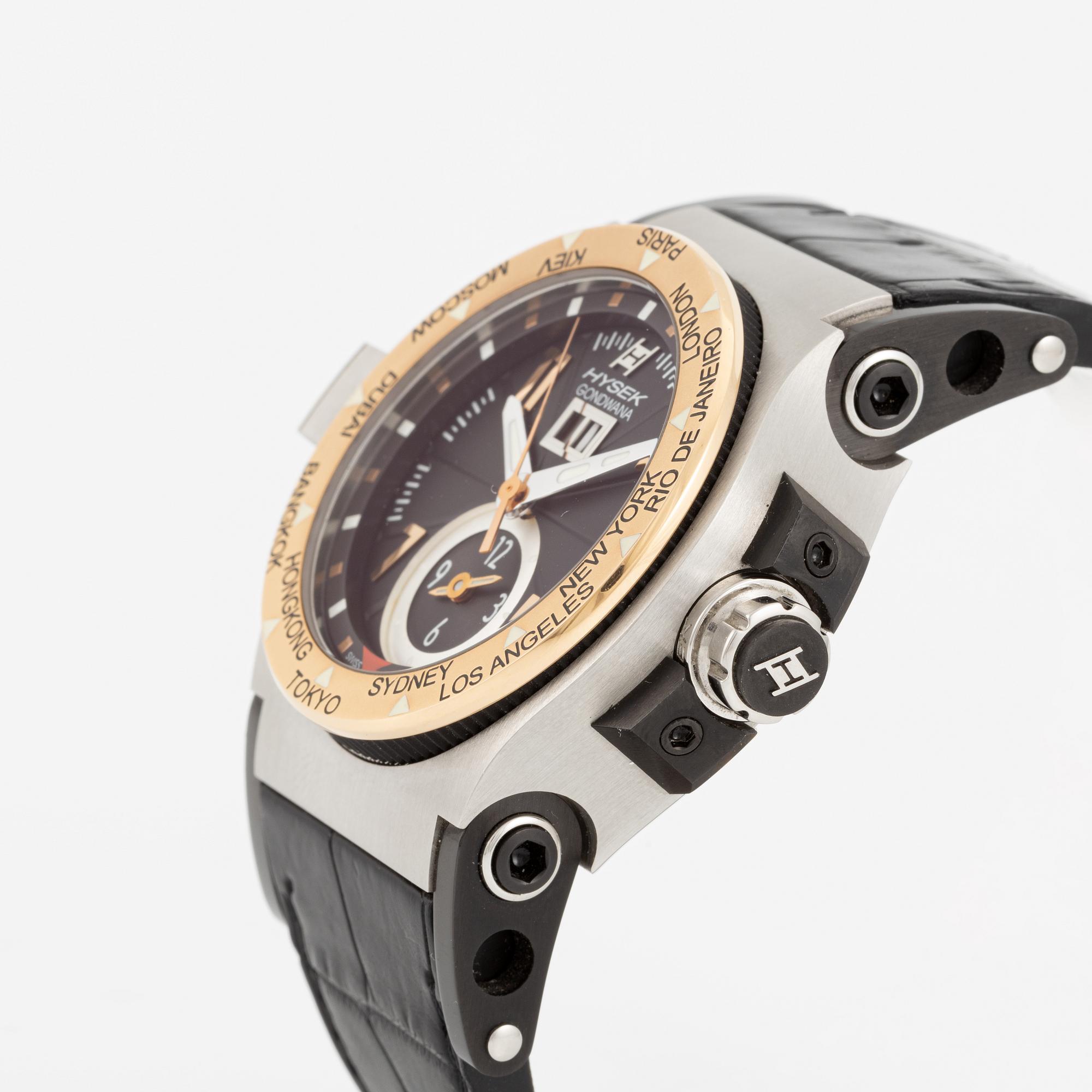 Jorg Hysek, Gondwana, Abyss Dual Time, wristwatch, 44 mm.
