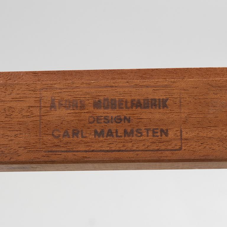 Carl Malmsten, matbord, 2 karmstolar och 4 stolar. Åfors Möbelfabrik.