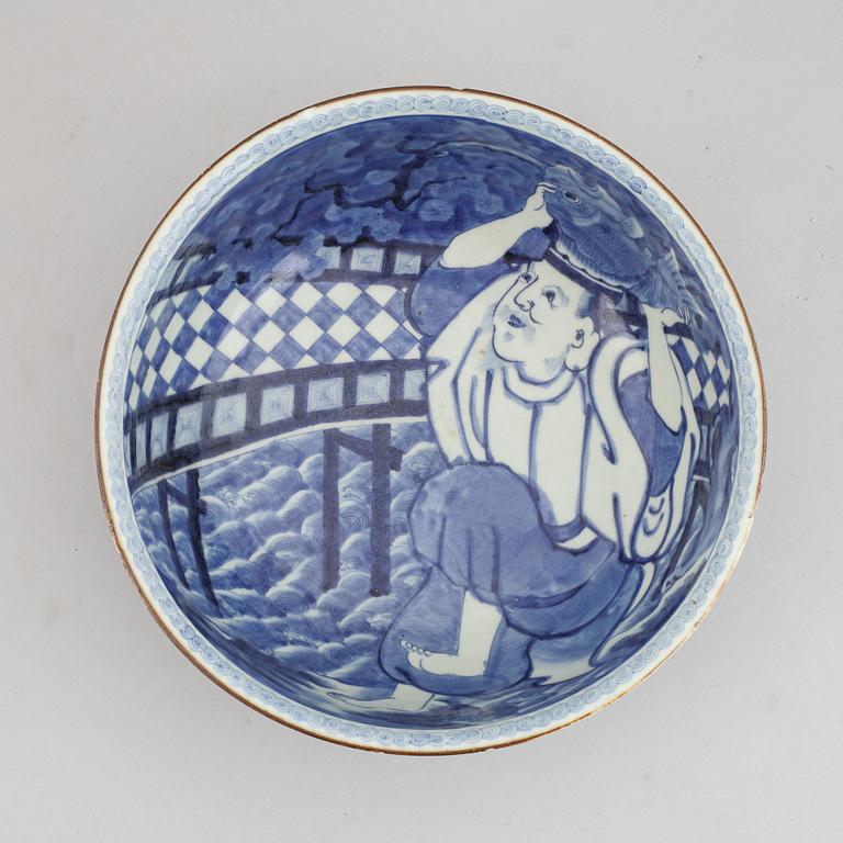 Skål, Japan, glaserat stengods, omkring år 1900.