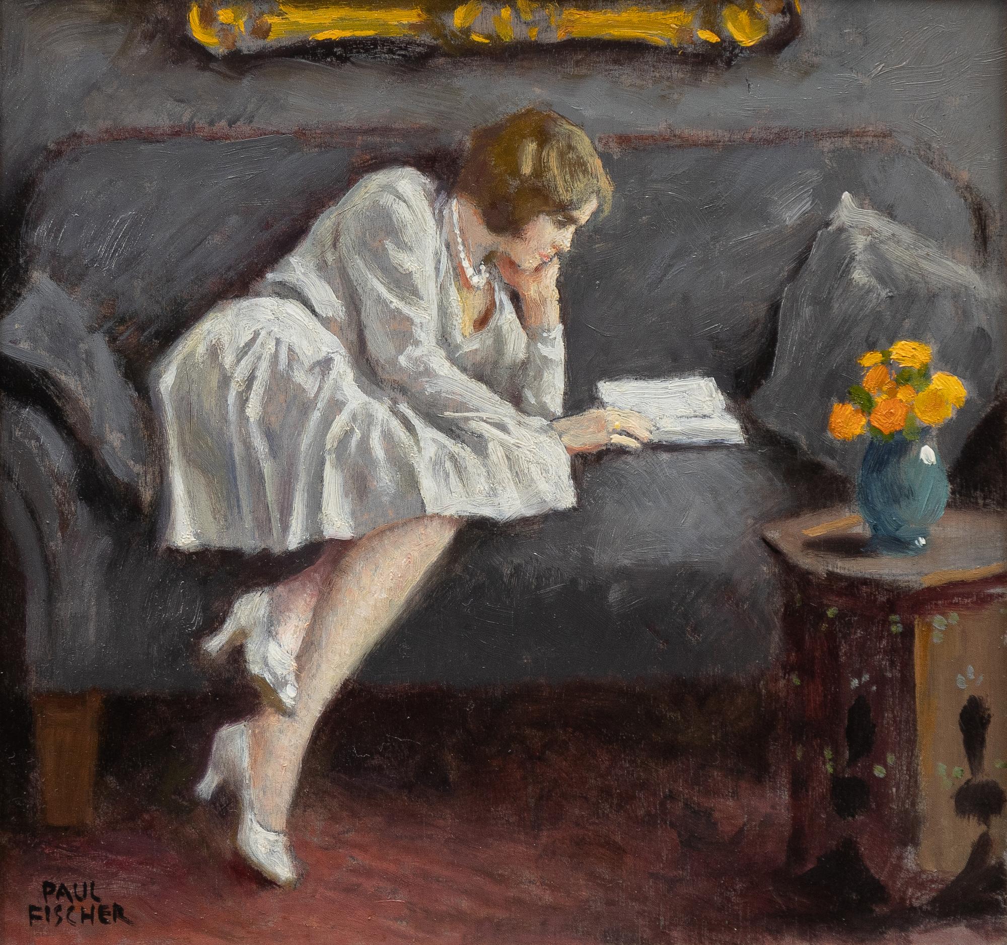 Paul Fischer, Reading Woman.