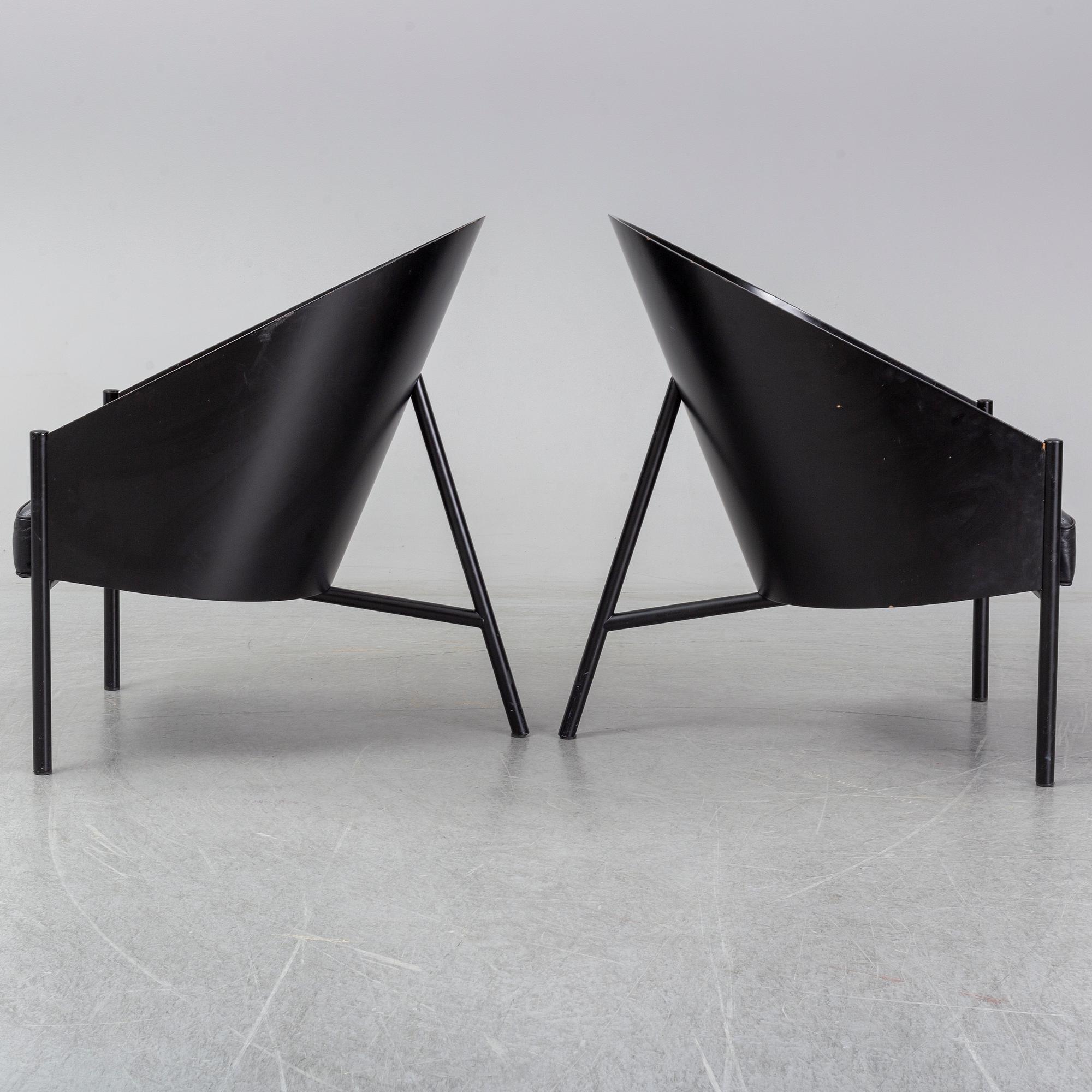 PHILIPPE STARCK, a pair of 'Costes' armchairs, Aleph, Driade, Italy.