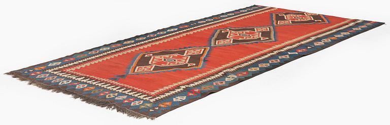 Antique Azerbaijan kilim, 303 x 158 cm.
