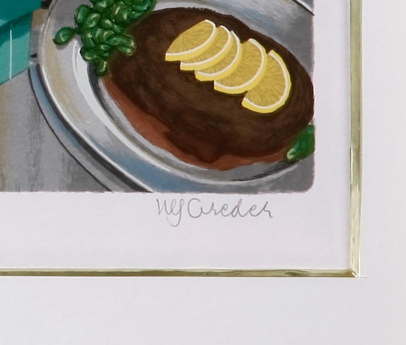 GREDER, ULF, färglitografi. Sign och numr 238/360.