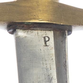 Huggare 2 st, svenska m/1856, med baljor.