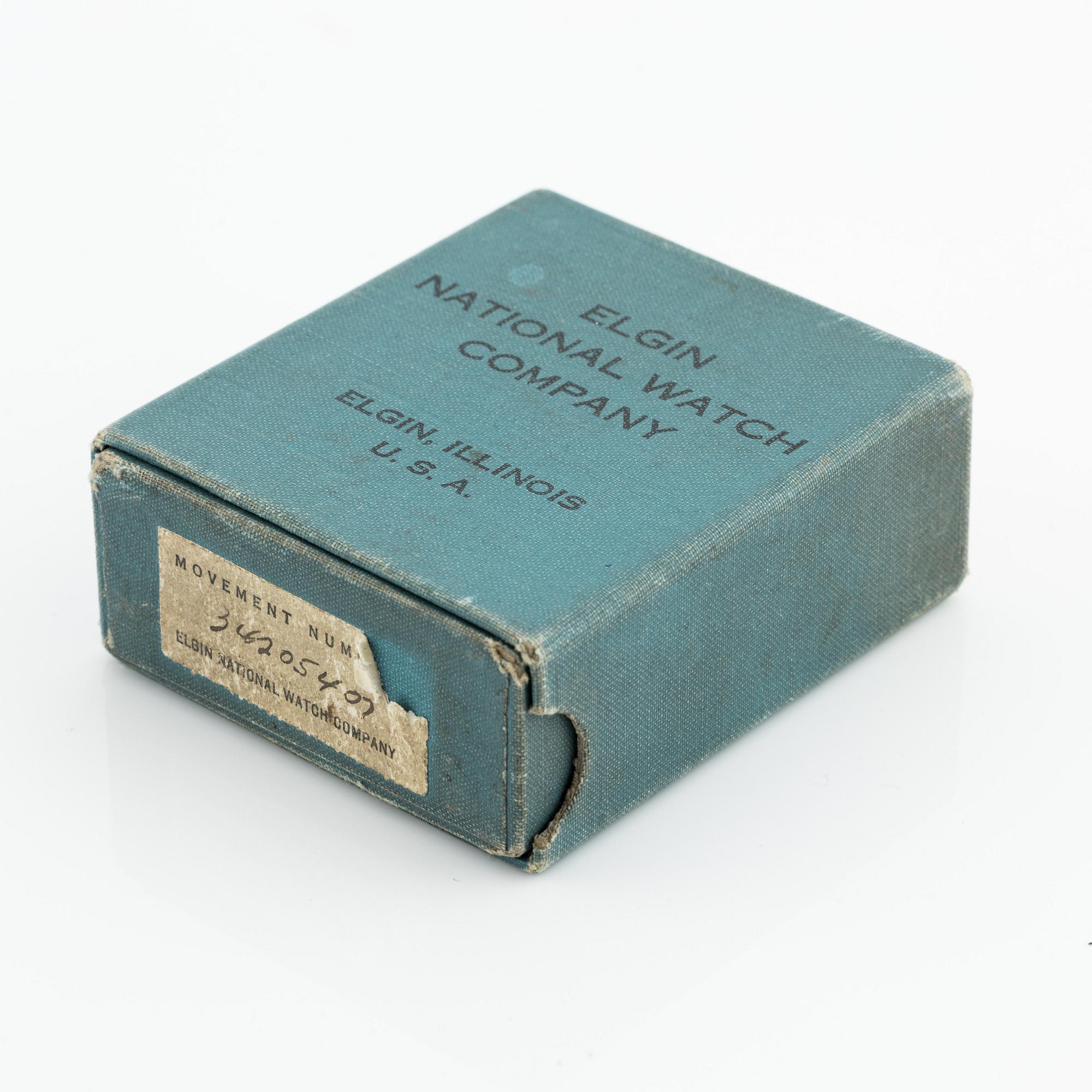 Elgin National Watch Co, B.W. Raymond, fickur med kedja, 49,5 mm.