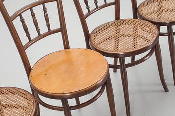 STOLAR, 4 st, Thonet, 1900-talets första hälft.