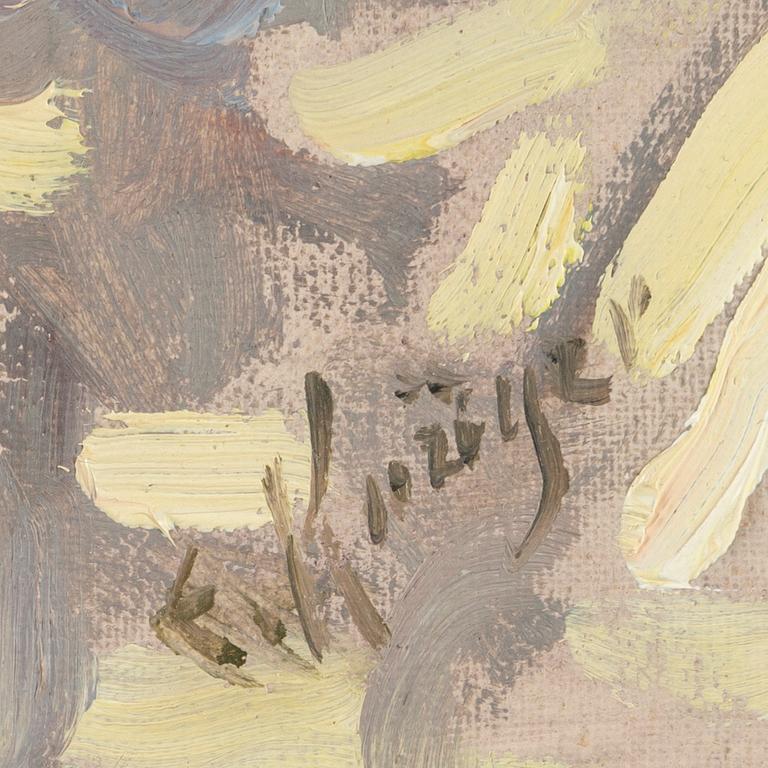 EINAR KRÜGER, oil on canvas, signed.