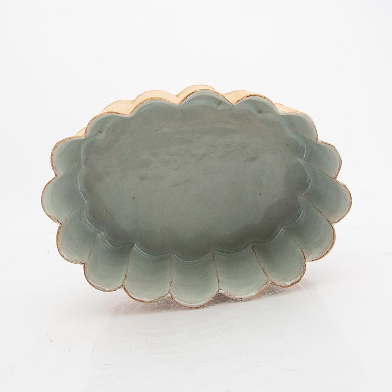 Signe Persson-Melin, a signed and dated 17 "Cumulus" stoneware bowl.