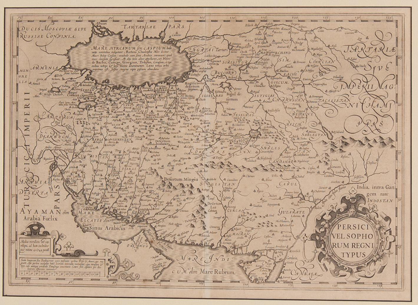 Karta, av Gerhard Mercator,  troligen 1600-tals avdrag.
