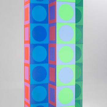 VICTOR VASARELY, skulptur, Editions Pyra A.G., Zumikon, Schweiz, signerad och numrerad 32/50.