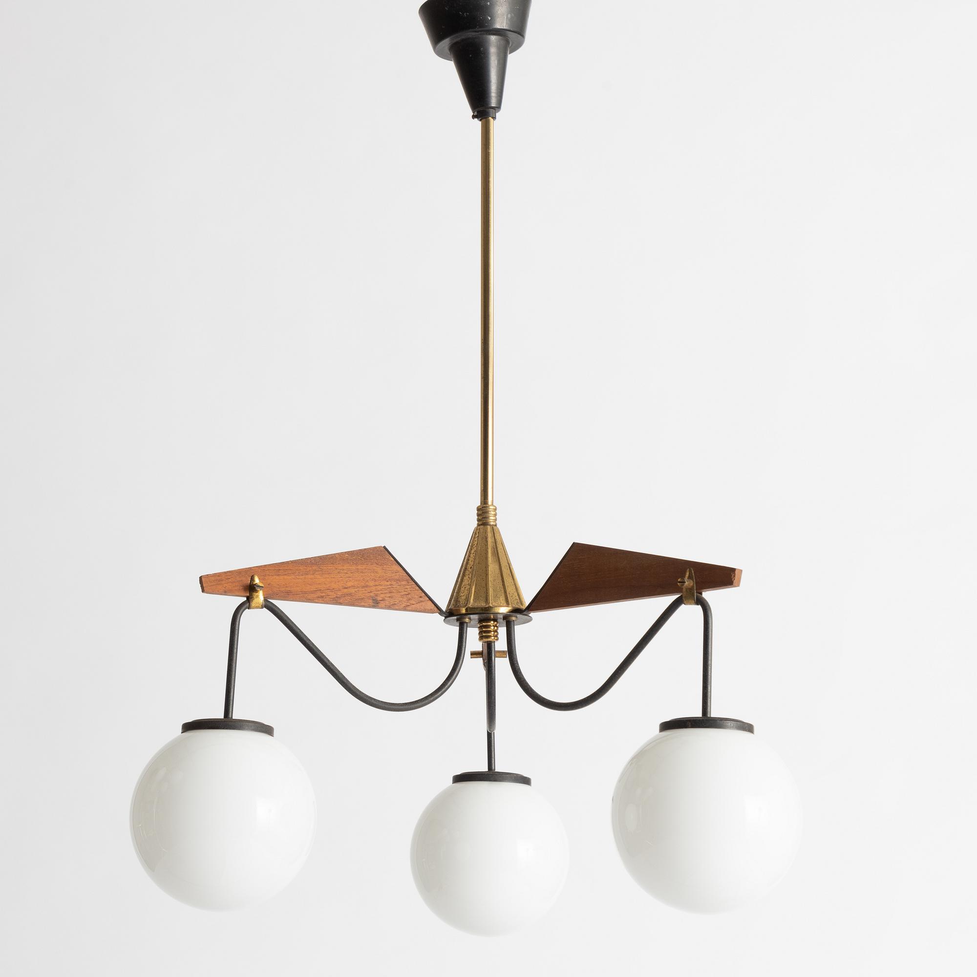 A ceiling lamp, Italy, 1960s.