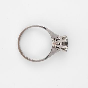 A 2.15 ct old-cut diamond ring.