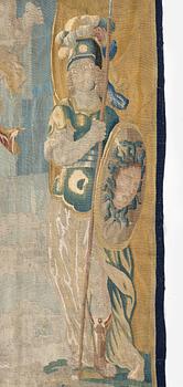 A Flemish armorial tapestry, c. 337 x 250 cm, 17th century.