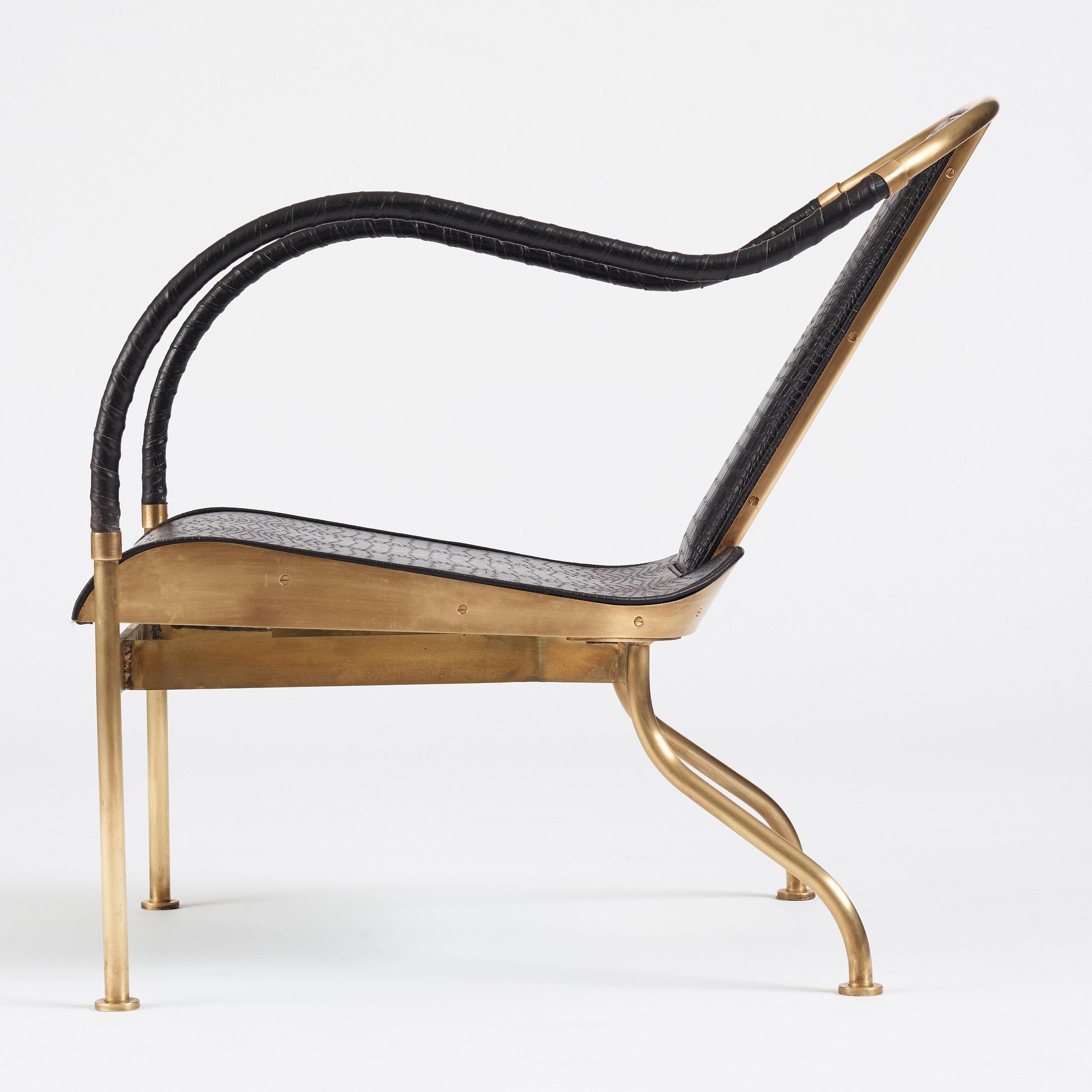 Mats Theselius, an "El Rey" armchair, ed. 317/360, for Källemo, Sweden post 1999.