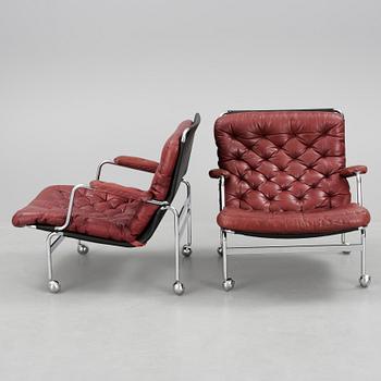 Fåtöljer, ett par, "Karin" Bruno Mathsson, Dux.