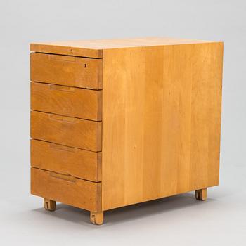 Alvar Aalto, A 'B96' drawer unit for O.Y. Huonekalu-ja Rakennustyötehdas A.B. Finland.