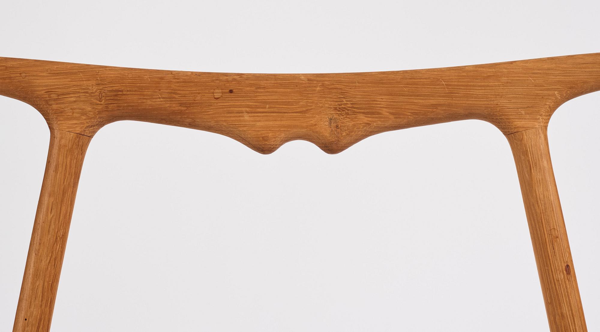 Hans J. Wegner, a pair of oak and rattan folding chairs 'JH-512', Johannes Hansen, Denmark 1950-60s.