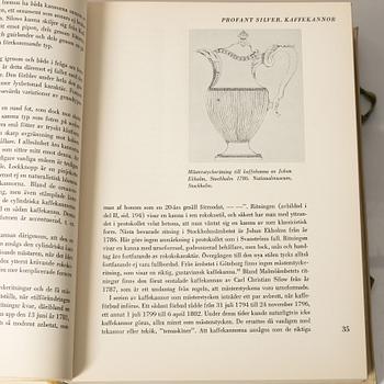 Three books, the standard reference works on Swedish silver, Hernmarck et al., Stockholm 1941-45.