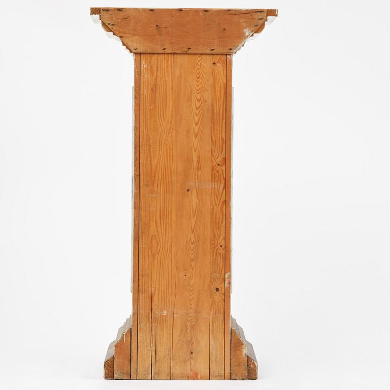A Swedish column-shaped cabinet late 19 th century.