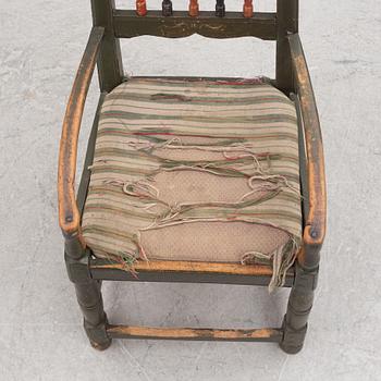 A provincial chair, Scania, Sweden, dated 1870.