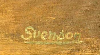 GUNNAR SVENSON, olja på duk, signerad.