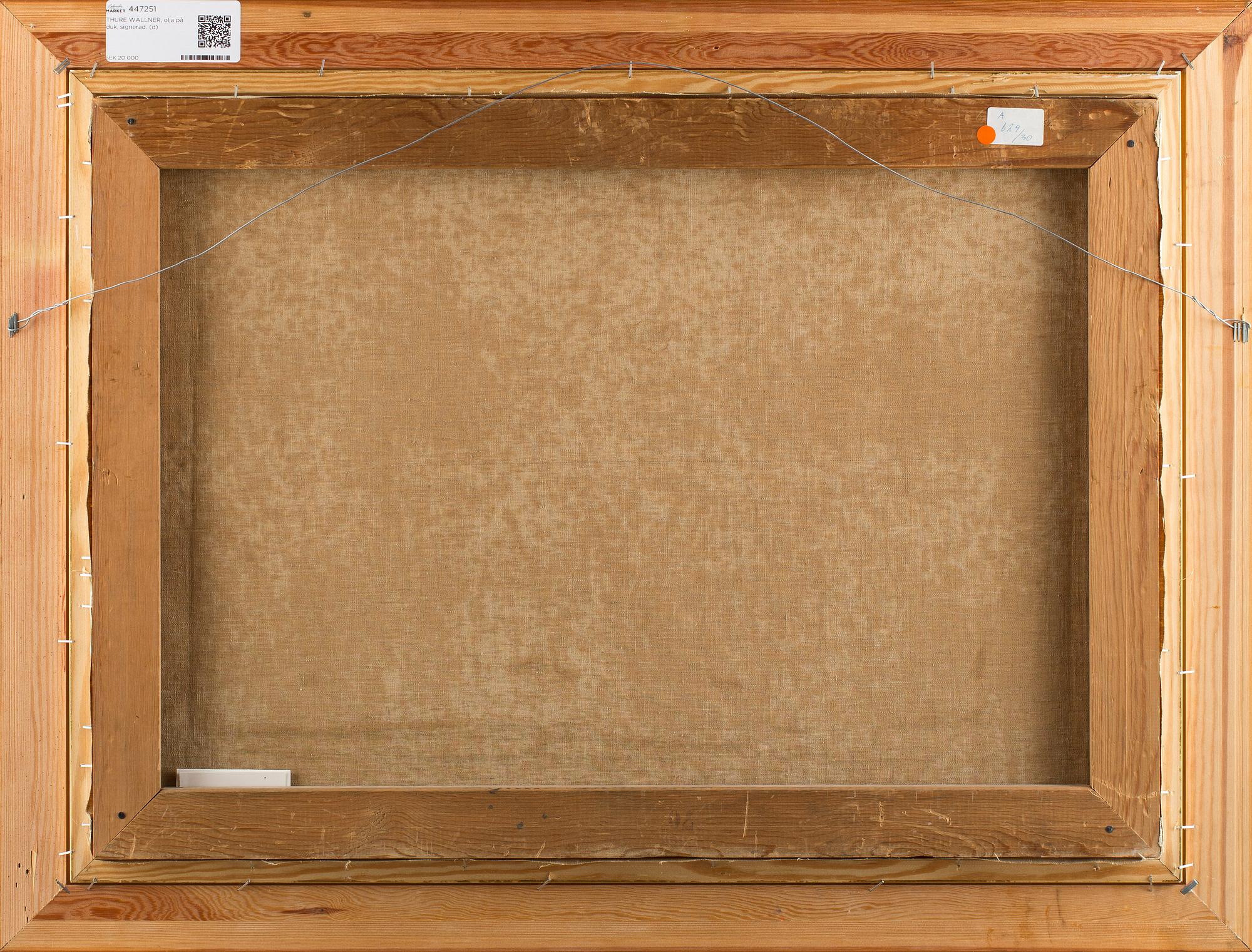 THURE WALLNER, olja på duk, signerad.