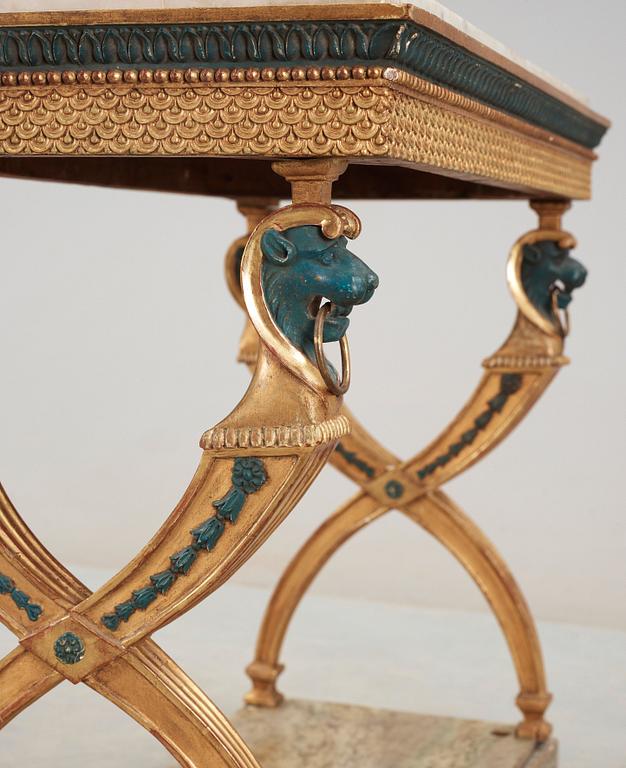KONSOLBORD. Sengustavianskt stockholmsarbete, 1800- talets början.
