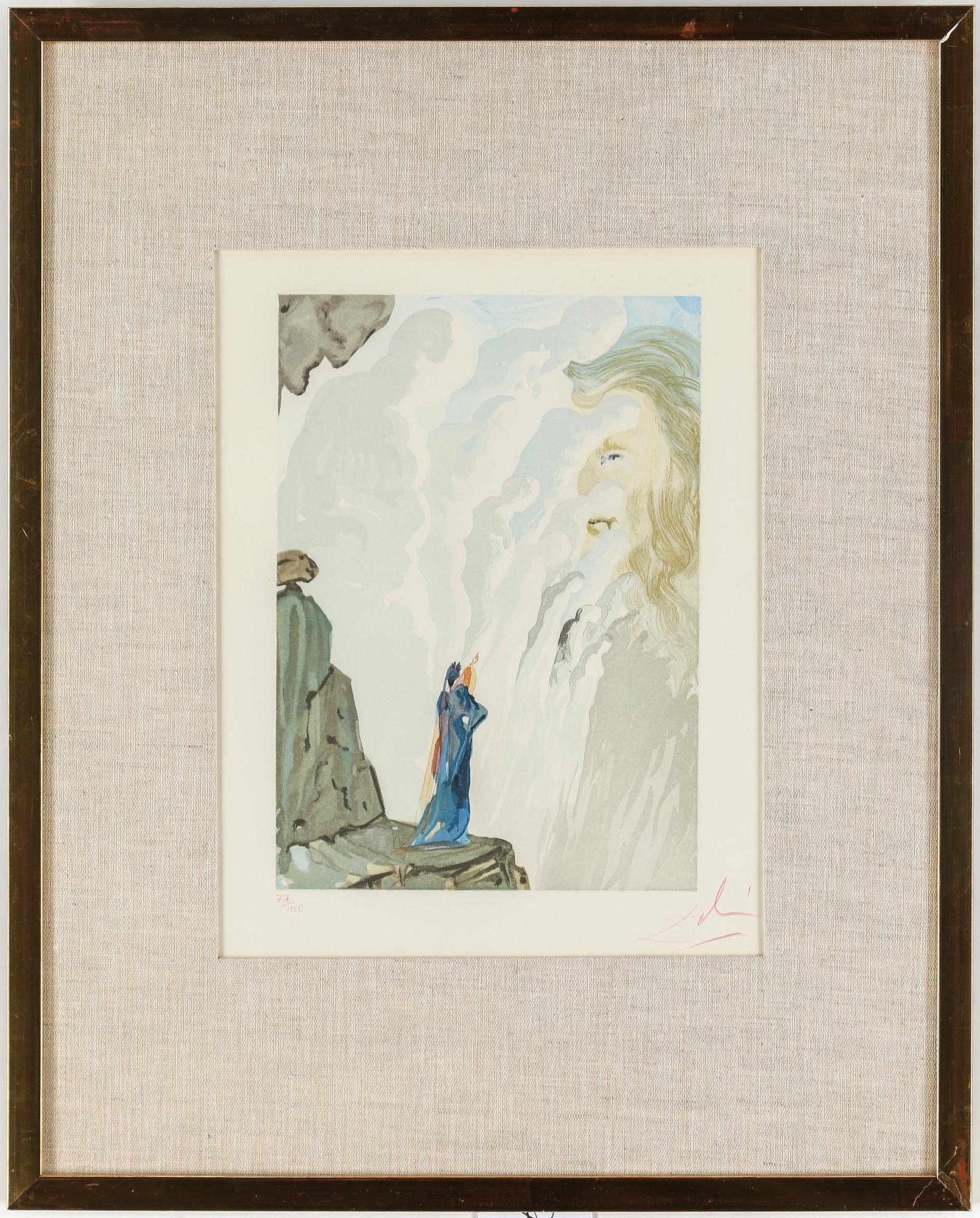 SALVADOR DALÍ, a woodcut, signed and numbered 77/150.