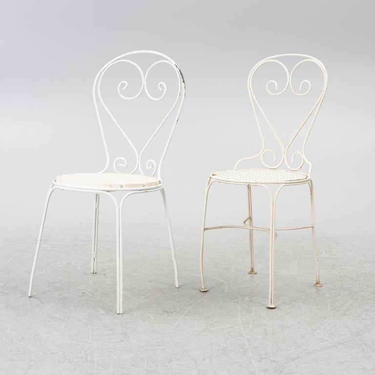 4 + 2 garden chairs, partly "Classic chair no 1" Byarums Bruk.