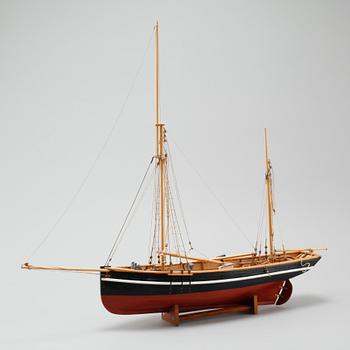 Two 20th century boat models.