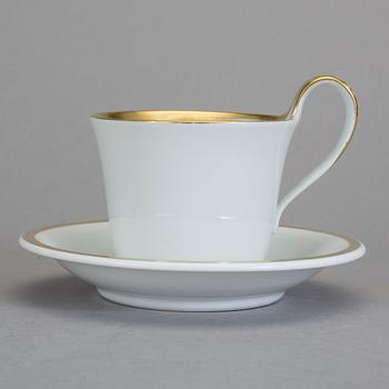 KAFFESERVIS, 18+2 delar, porslin, "Golden Sun", Sigvard Bernadotte för Bing och Gröndahl, Danmark.