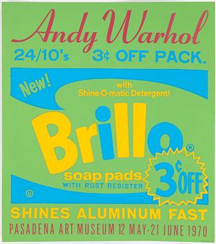 ANDY WARHOL (after), Silkscreen in colours, 1970.