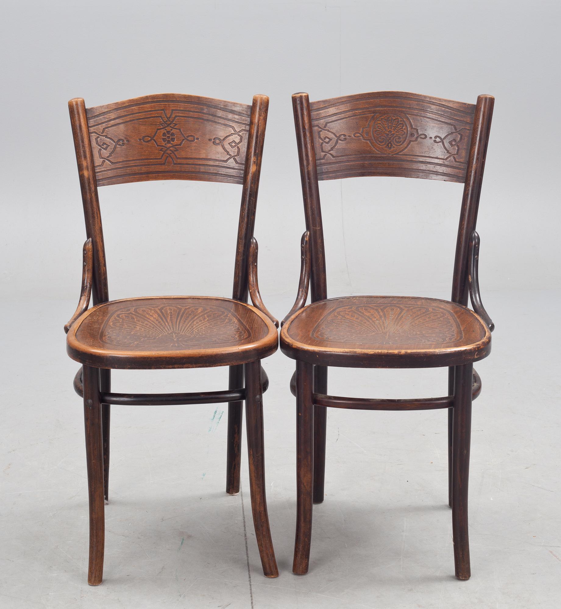 STOLAR, 6+2, bl a Thonet, 1900-talets första hälft.