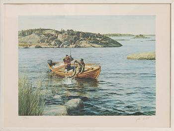 Various artists 7 pcs Preliminary designs for Abu's catalogues "Napp och Nytt".