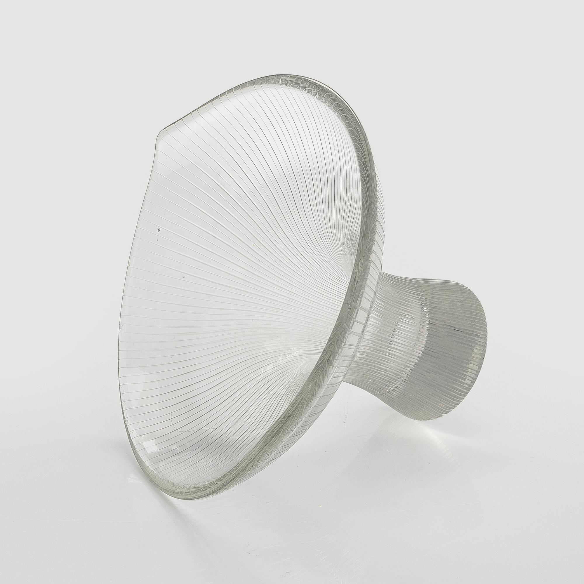 Tapio Wirkkala, A 'Chanterelle' glass vase, signed Tapio Wirkkala, Iittala.