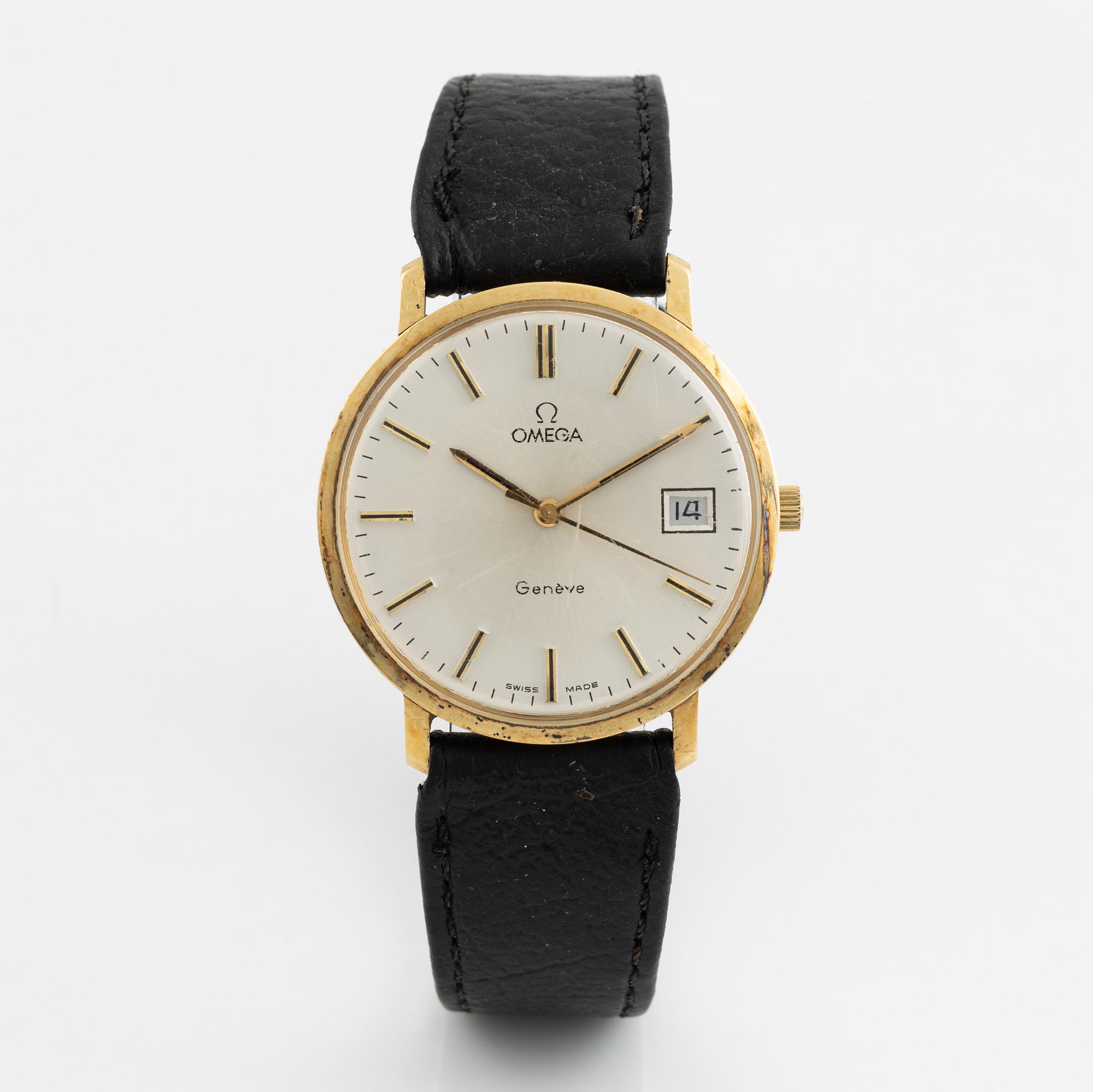 Omega, Genève, armbandsur, 34 mm.