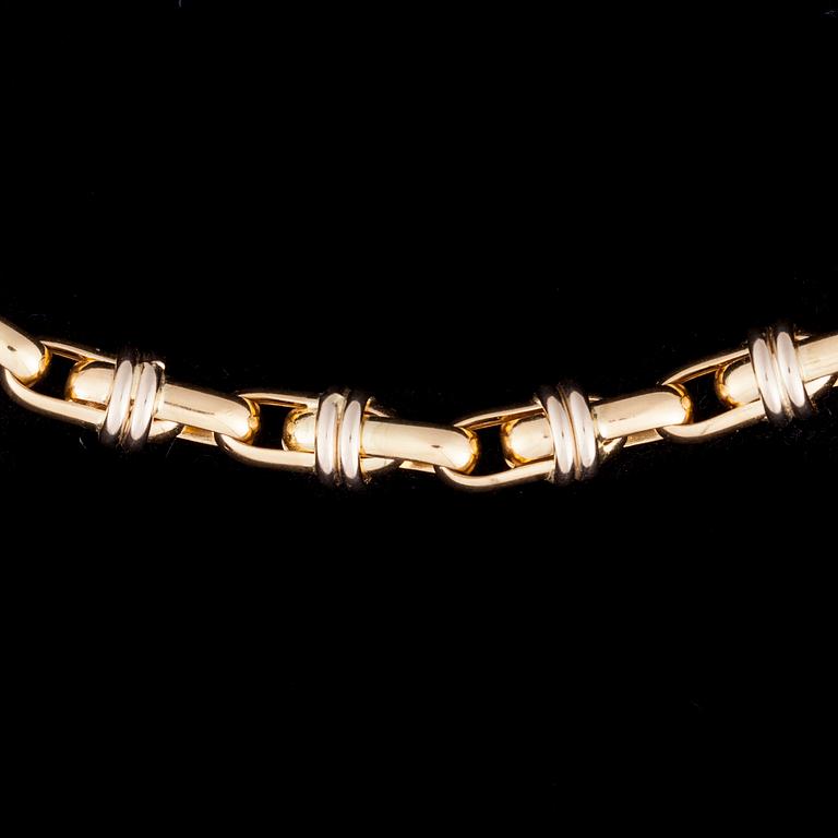 HALSKED, 18K guld. Italien. Vikt ca 23 g.