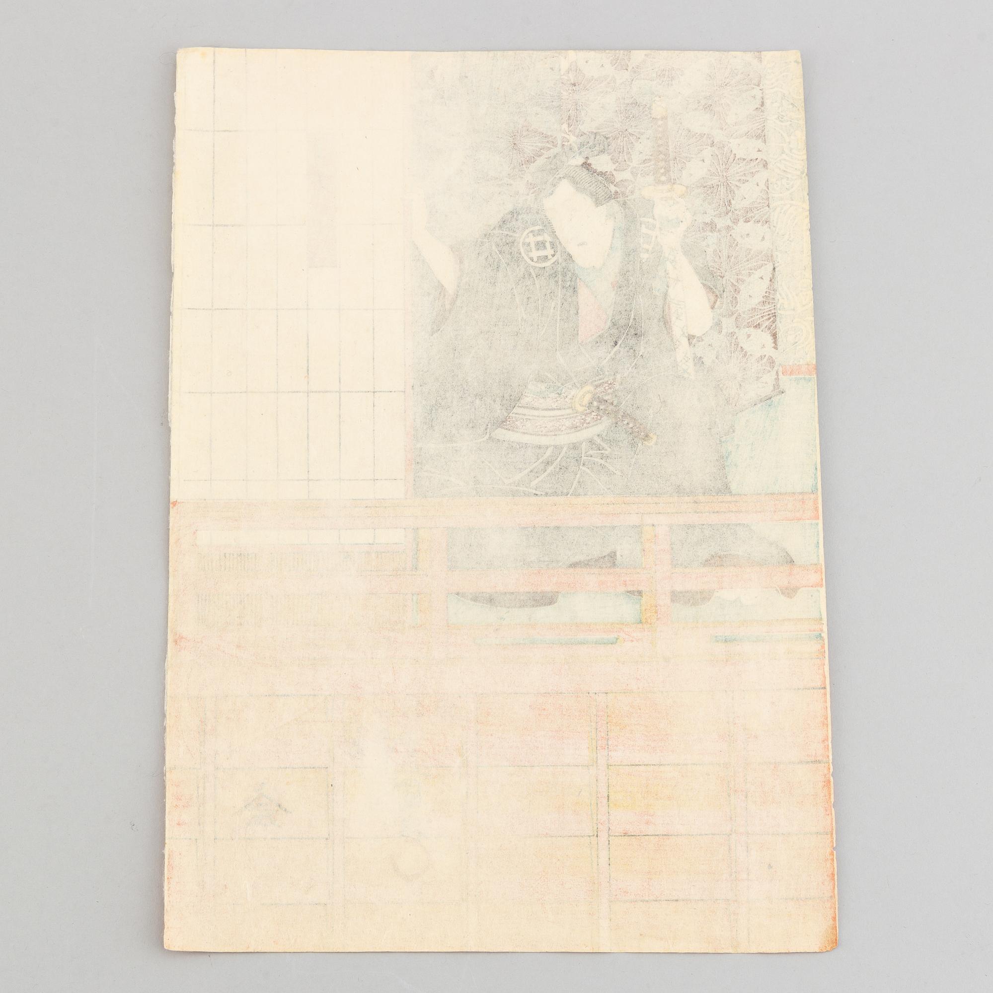 Utagawa Kunisada, färgträsnitt, Japan, 1800-tal.