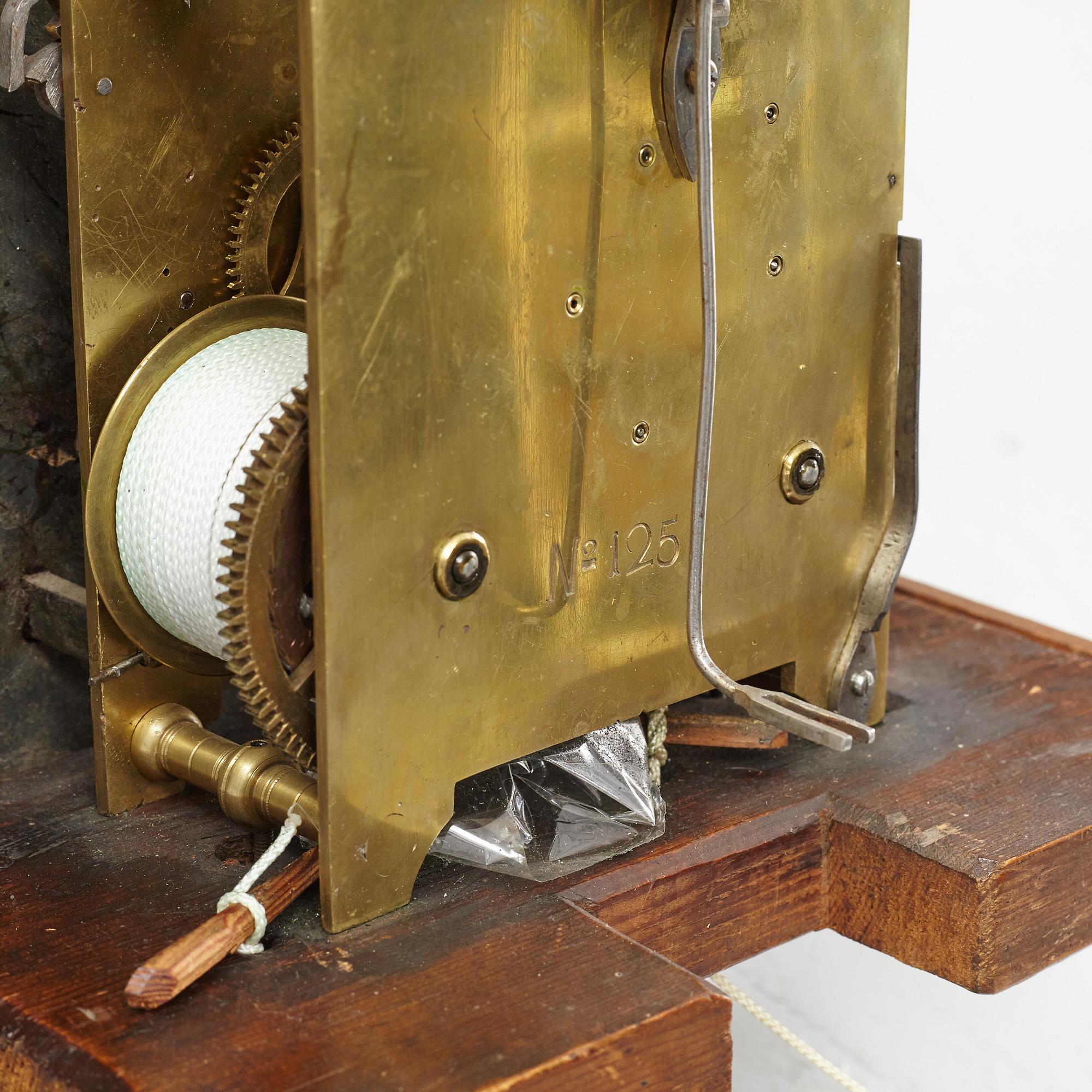 Golvur, urtavla märkt Eric Nohrman, Norrköping. 17-/1800-tal.