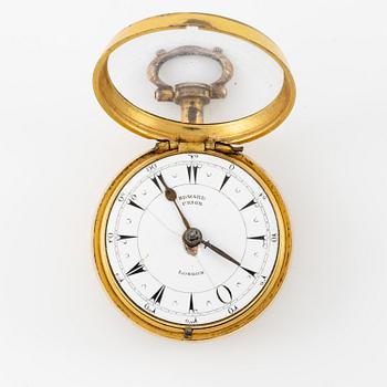 A triple-case pocket watch by Edward prior (watchmaker in London 1800-68) for the Turkish market.