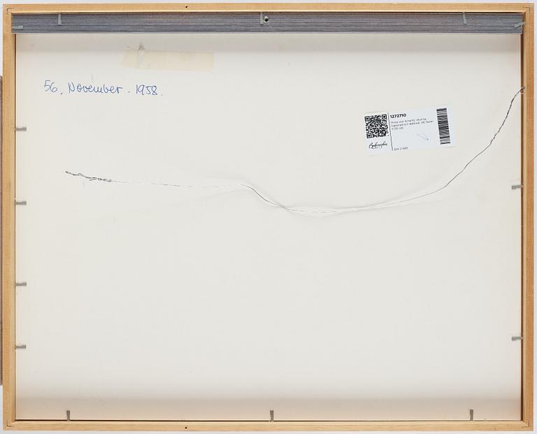 Philip von Schantz, etching. Signed and dated -58. Numbered 7/20.