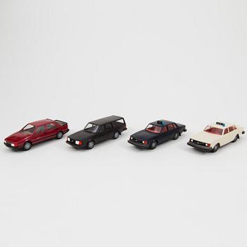 Seven plastic model cars by Ståhlberg Models, Finland, 1970/80s.