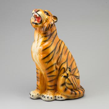 a ceramic panther sculpture, Italy 1980's.