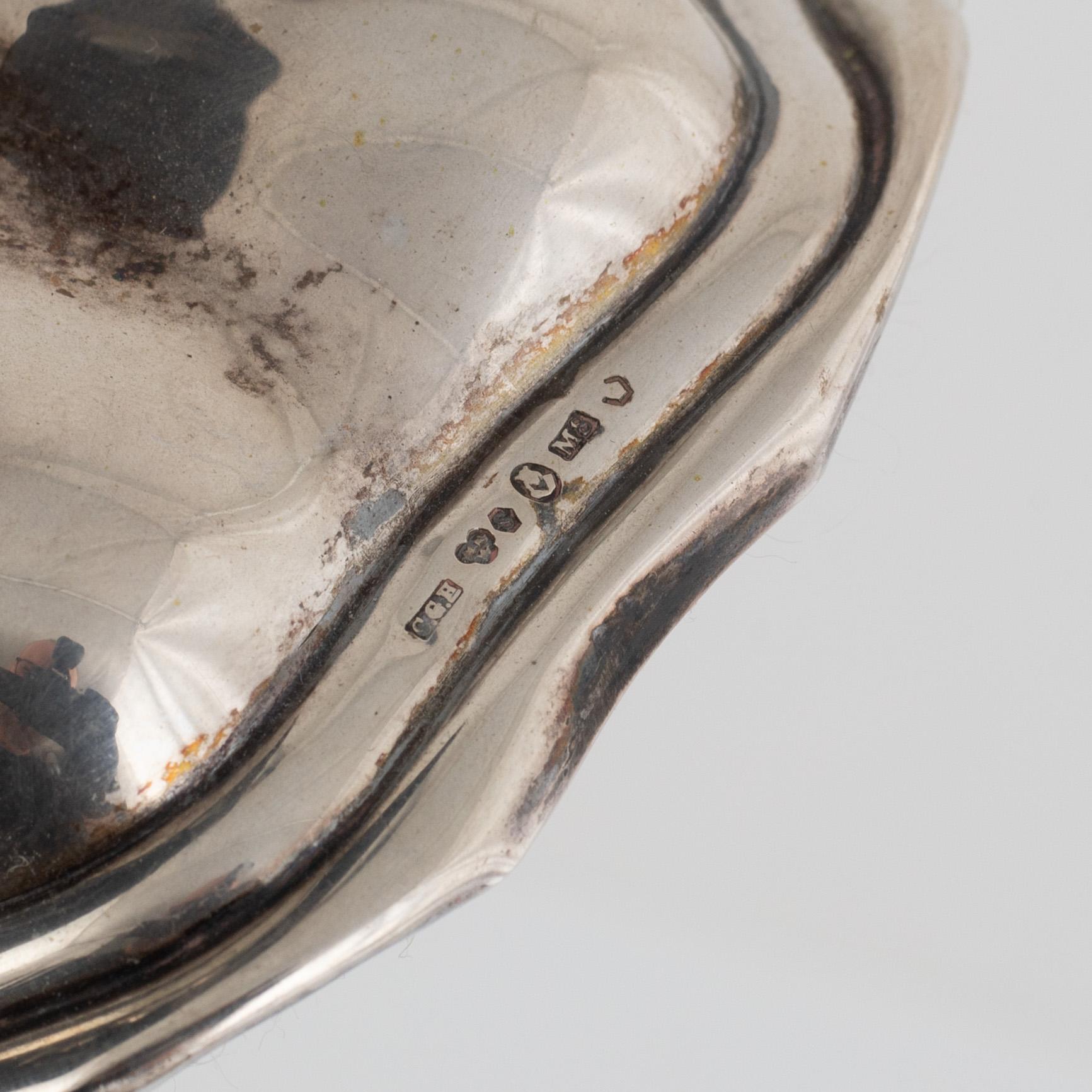 Candlesticks, a pair, silver, CG Hallberg, Stockholm, 1938.