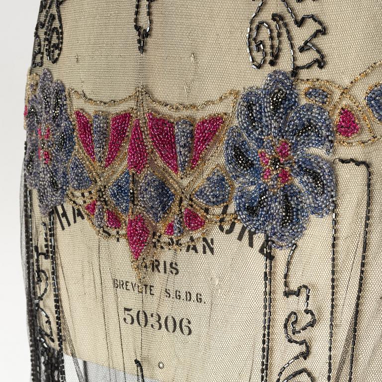 A pearl embroidered 1920's dress.