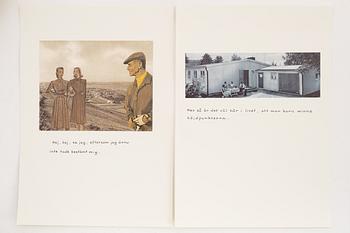 Jan Stenmark, portfolio signerad numrerad 206/500 med 16 grafiska blad.