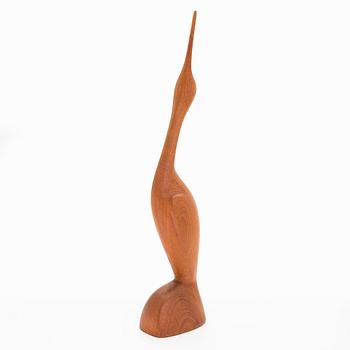 Sakari Pykälä, wooden sculpture, signed.