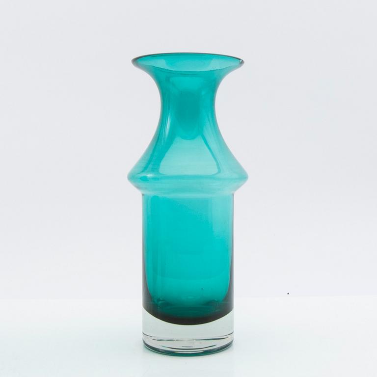 Tamara Aladin, Vases, 4 pcs, glass, Riihimäen Lasi, Finland, 1960s/70s.