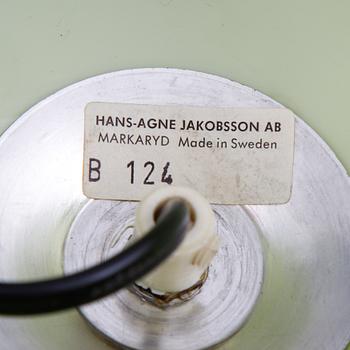 Hans-Agne Jakobsson, bordslampor, ett par, modell B124, Hans-Agne Jakobsson AB, Markaryd, 1900-talets andra hälft.